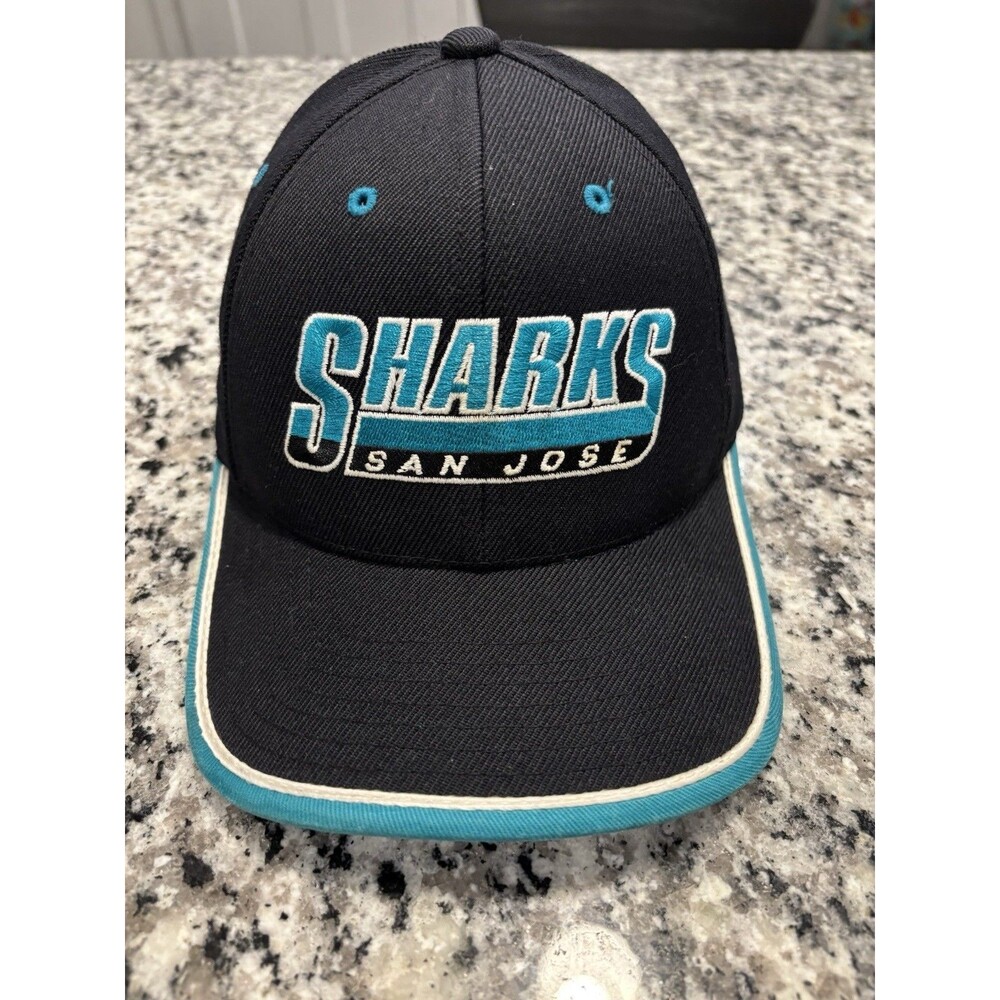 Vintage San Jose Sharks Pro Player Strapback NHL Hockey Hat Cap